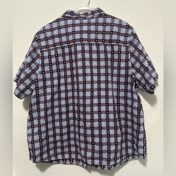 Disney Jerry Leigh Blue and Red Plaid Shirt size 22W/24W - Picture 7 of 16